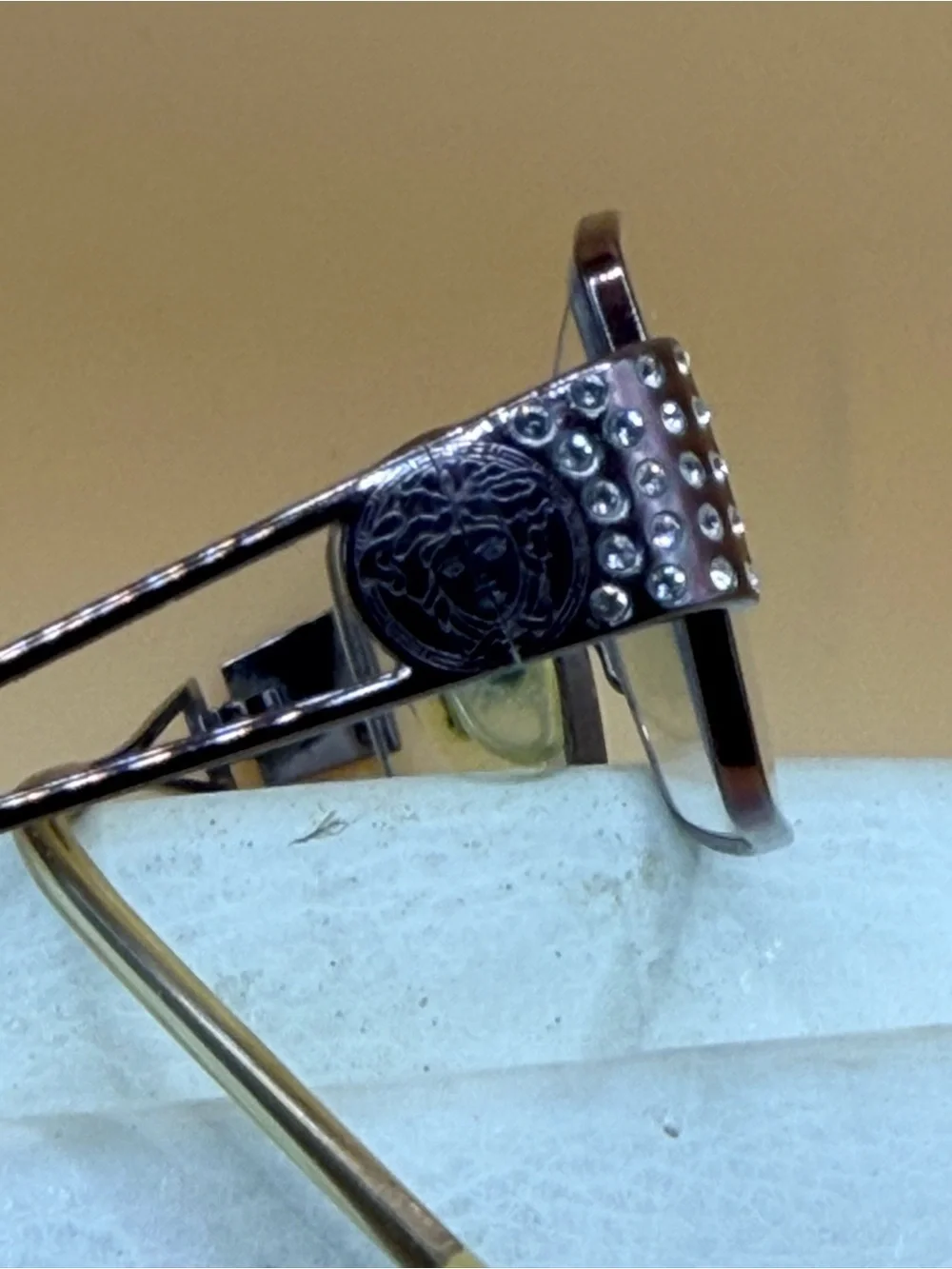 Versace Eyeglasses Purple with Crystal Embellishments